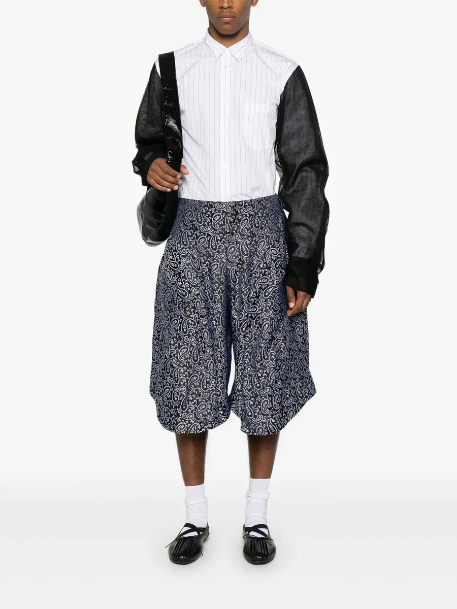 paisley jacquard shorts 4