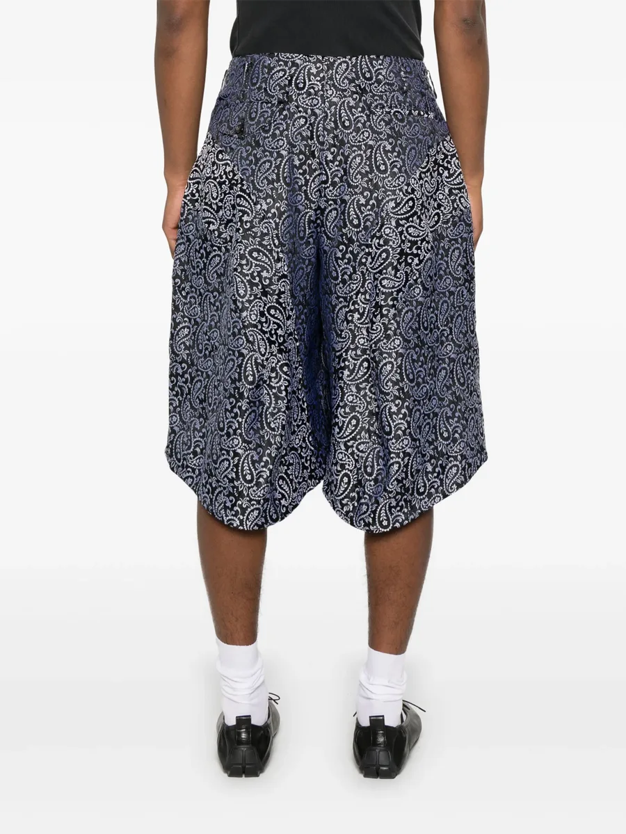 paisley jacquard shorts 7