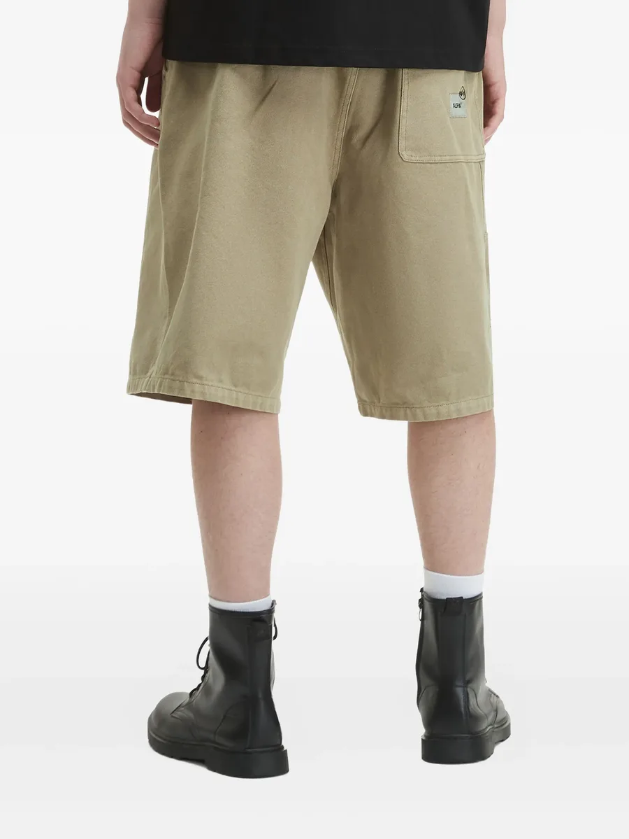 utility-pockets cotton shorts 8