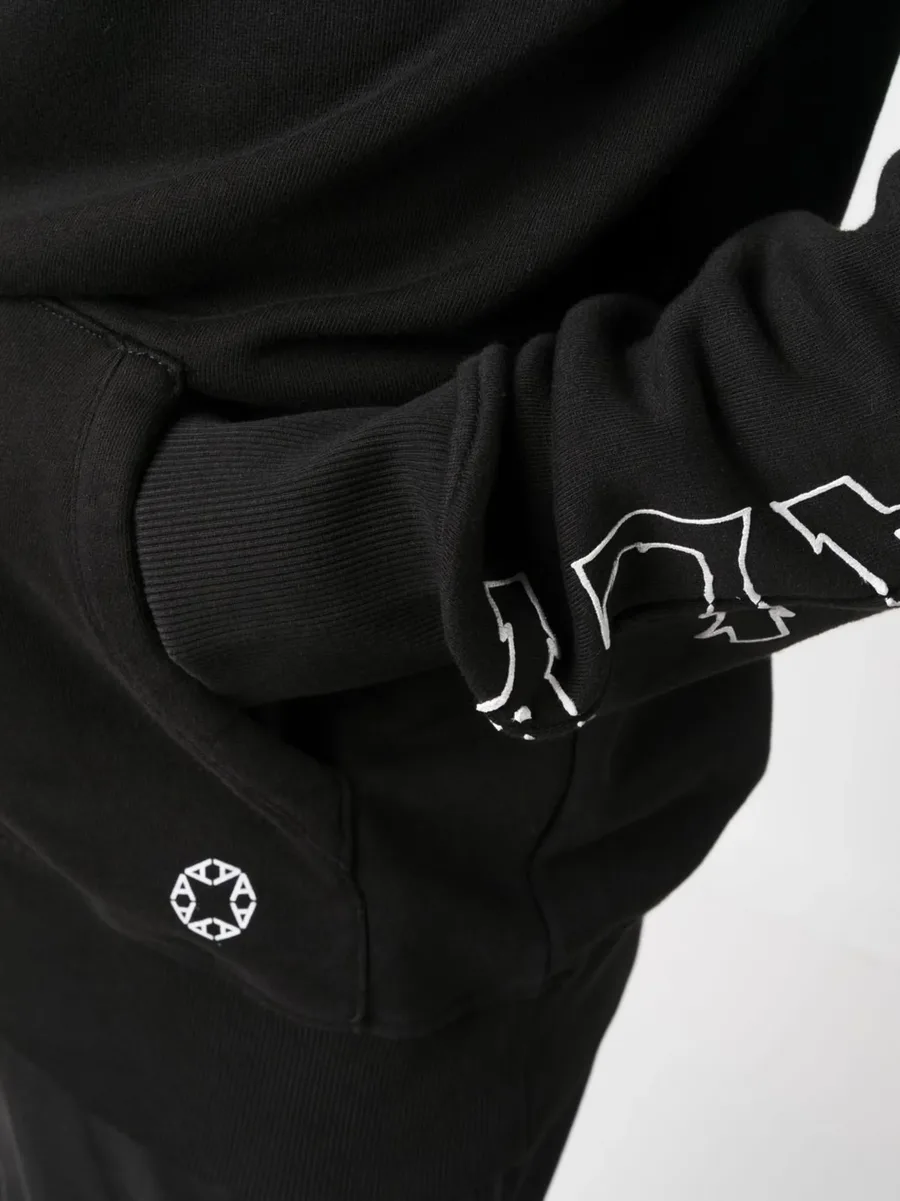 logo-print hoodie 10