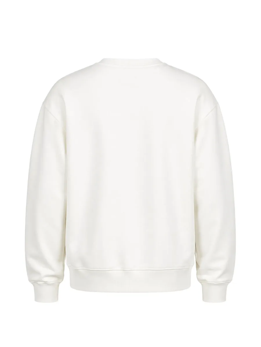 embroidered-logo sweater 3