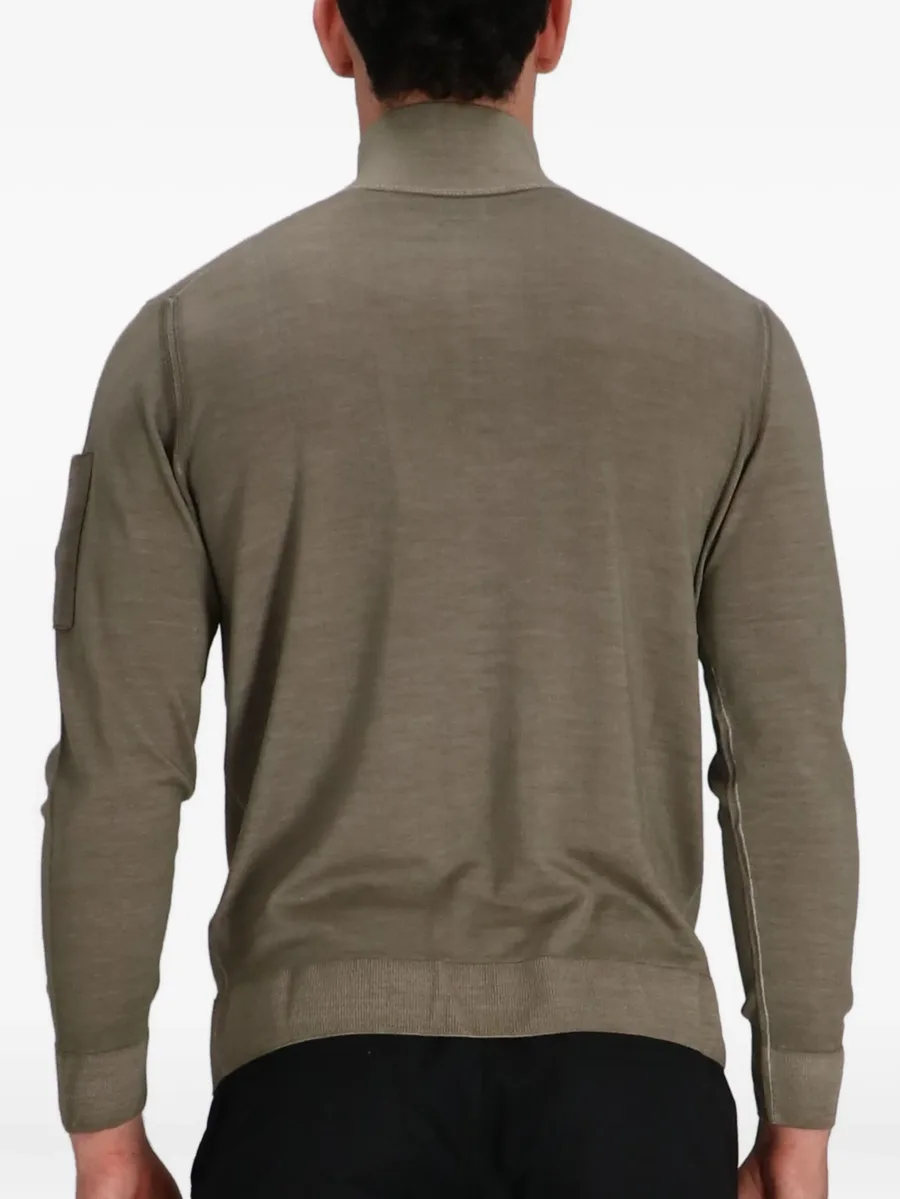 half-zip lens-pocket sweater 8