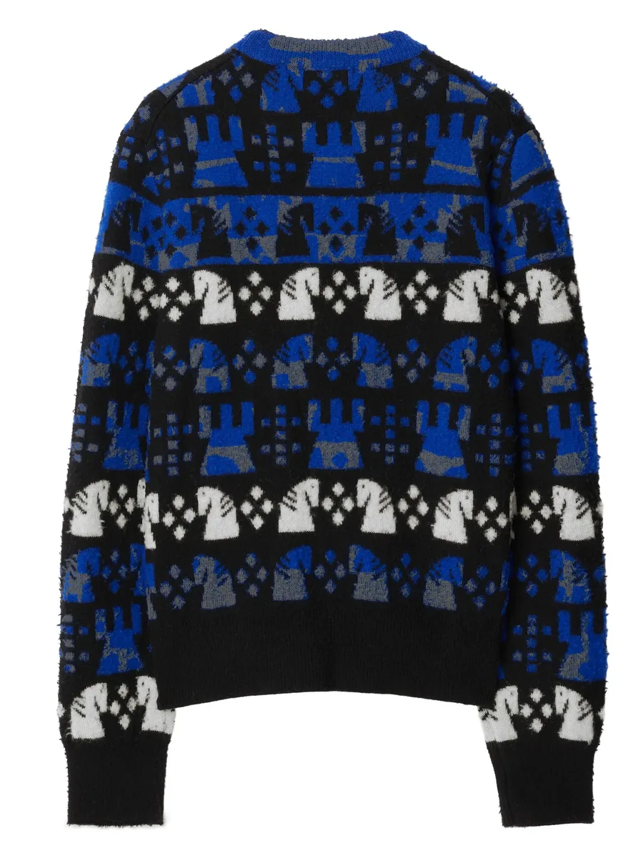 Chess intarsia wool-blend jumper 12