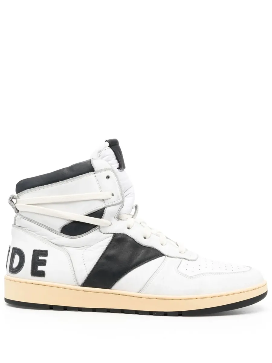 colour-block high-top sneakers 1