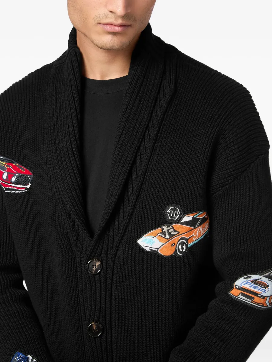 car-intarsia cardigan 10