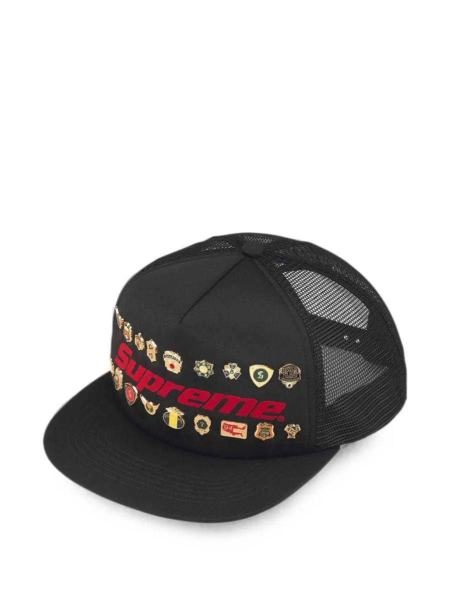 pin-embellished five-panel cap hat 1