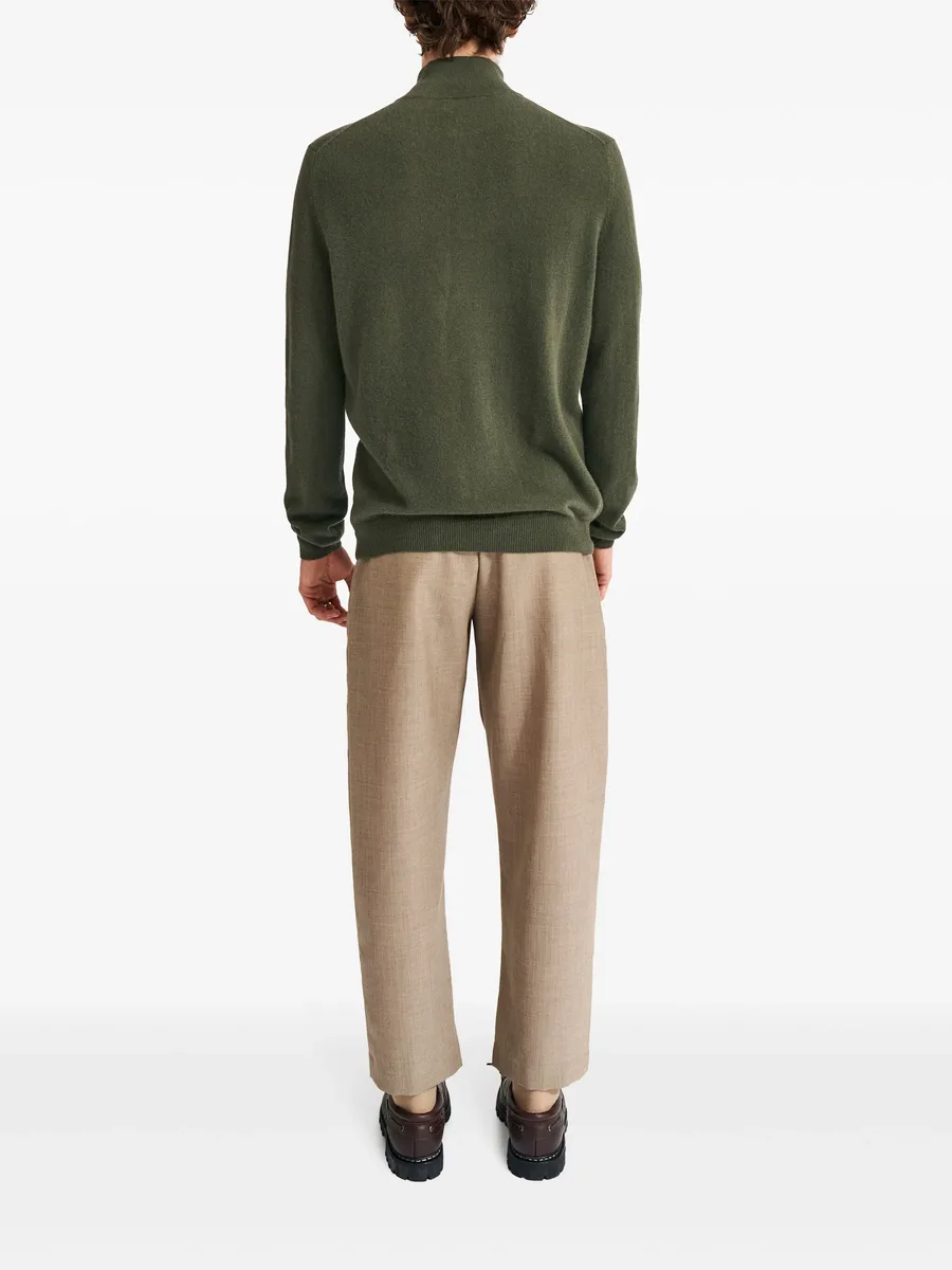 half-zip cashmere jumper 6