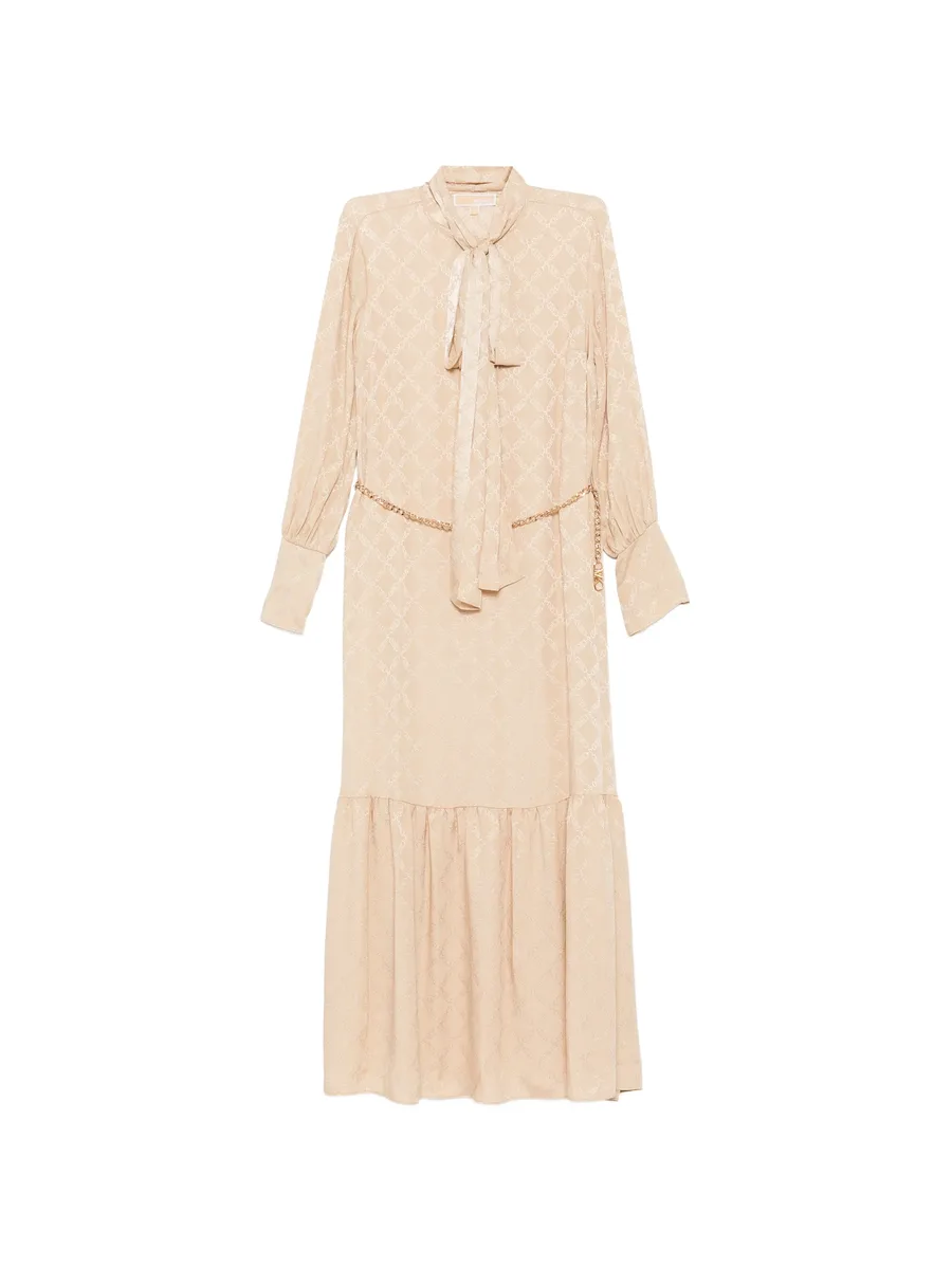 платье макси с монограммой 1