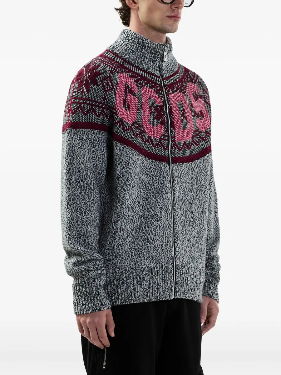 logo-embellishment cardigan 7