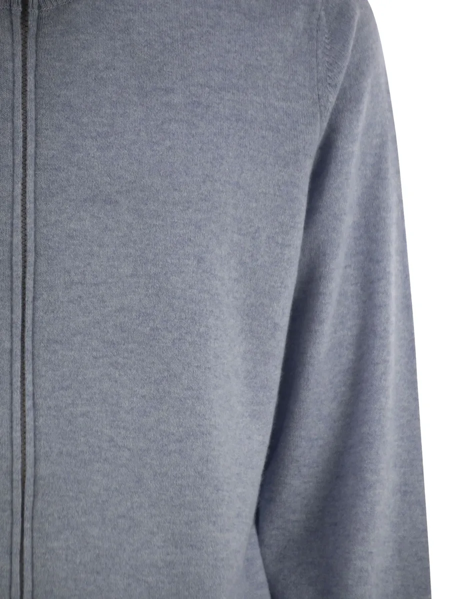 zipped cashmere cardigan 8