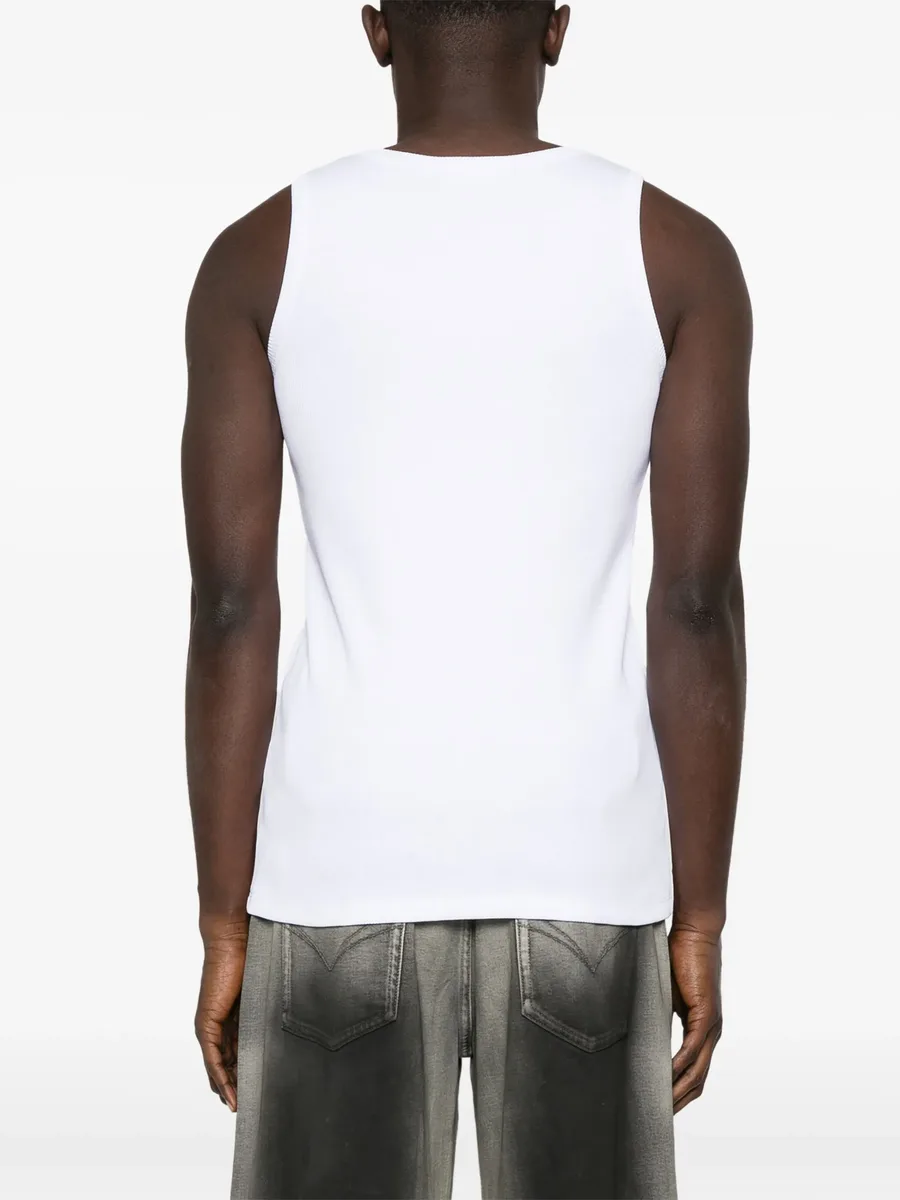 logo-embroidered tank top 8
