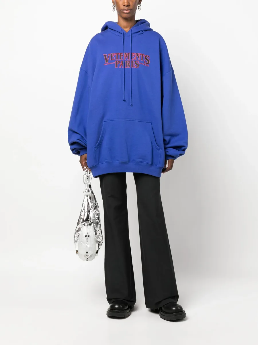 logo-print cotton hoodie 4
