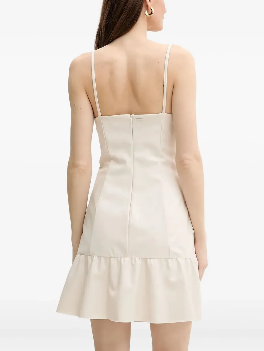 ruffle-hemmed mini dress 3