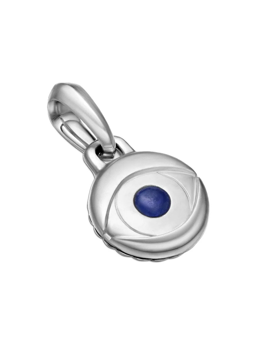 серебряная подвеска Evil Eye с лазуритом (14.5 мм) 9