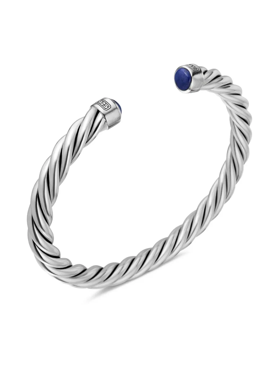 серебряный браслет Cable Cuff (6 мм) 7