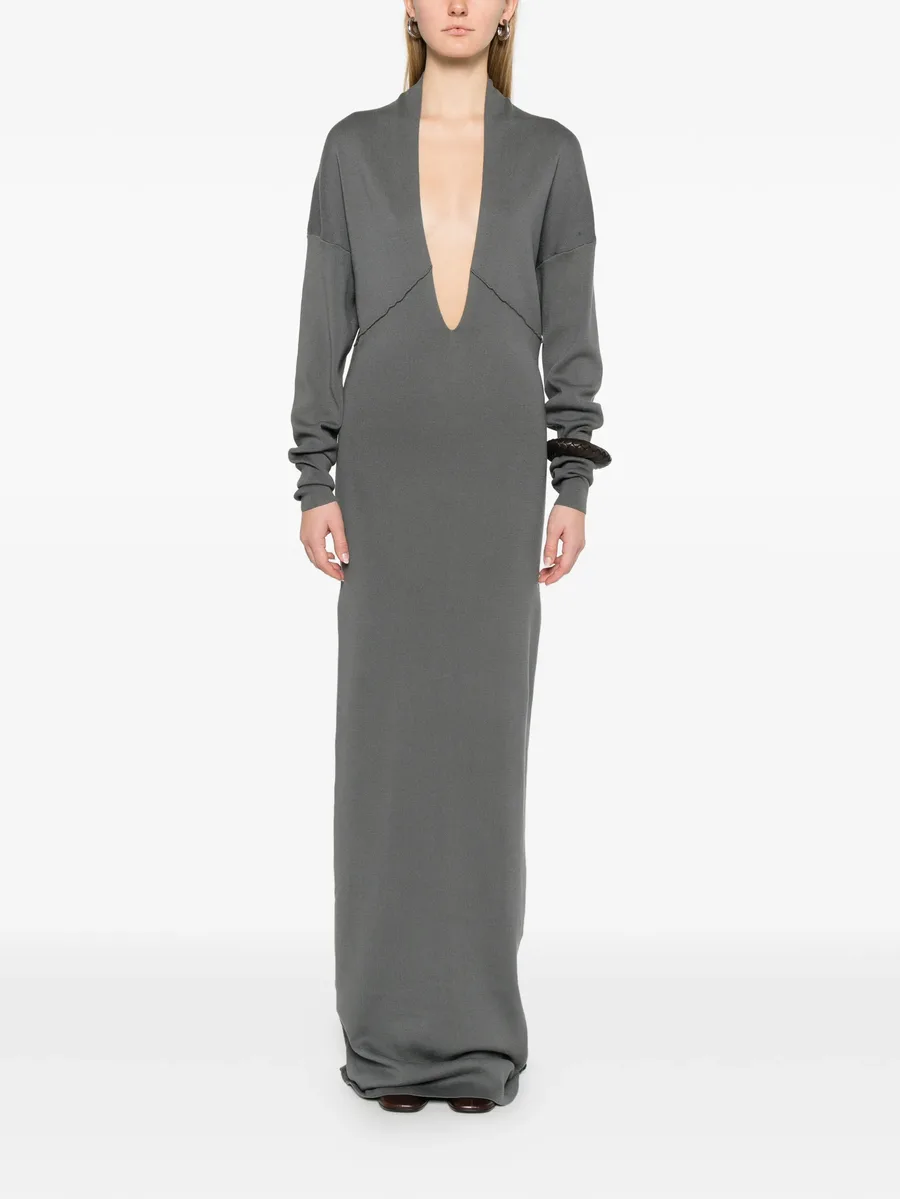 Rallel V-neck long-sleeve maxi dress 4