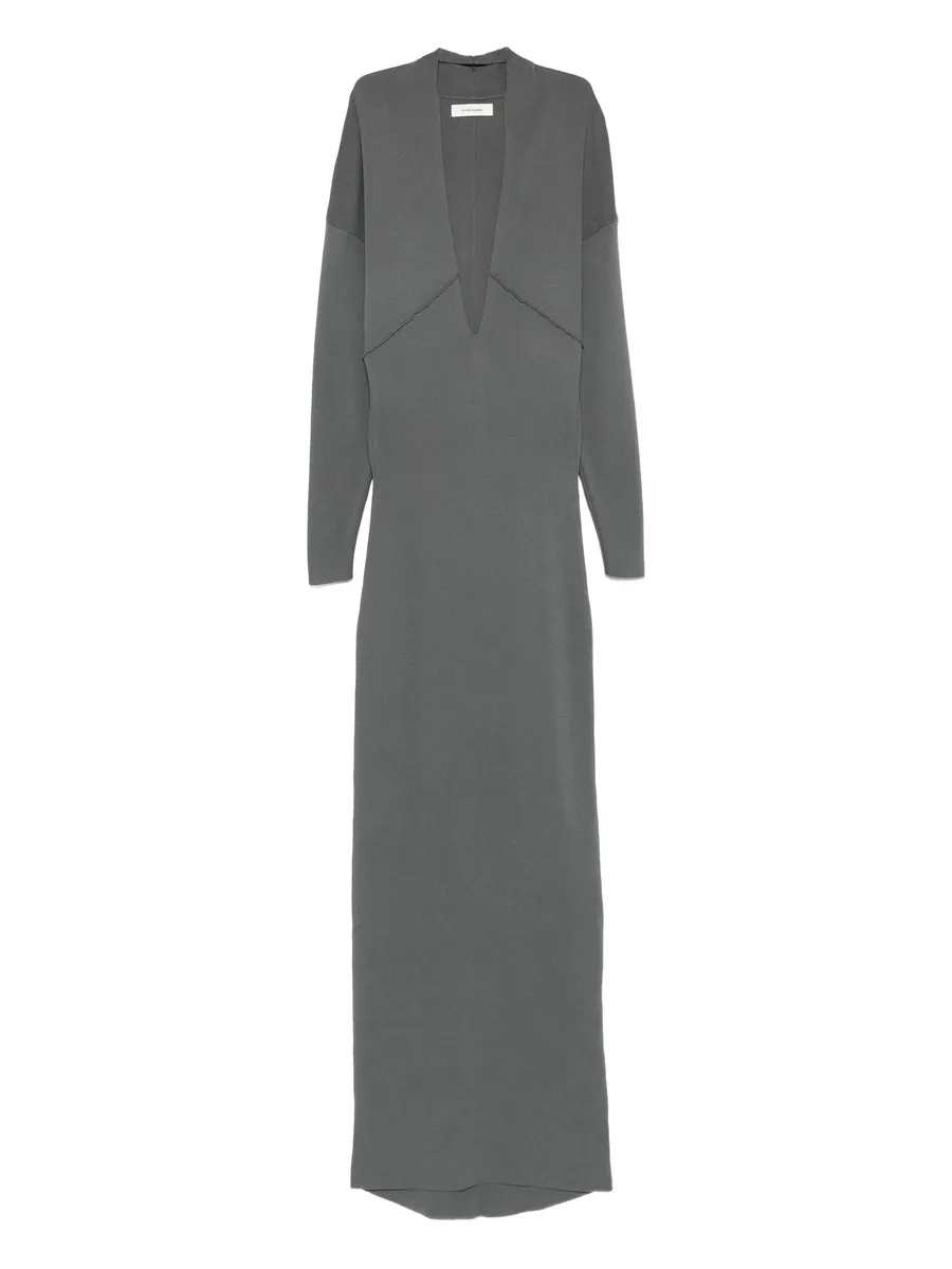 Rallel V-neck long-sleeve maxi dress 1
