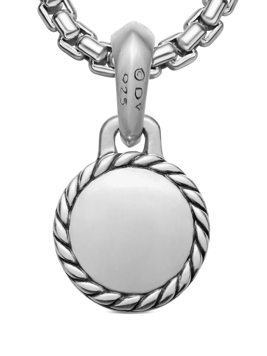 серебряная подвеска Evil Eye с лазуритом (14.5 мм) 13