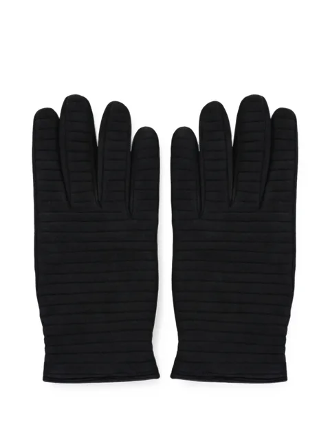 quilted elasticated-cuff gloves