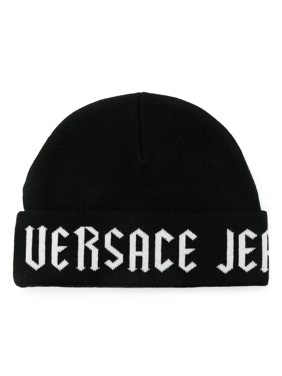 logo-jacquard beanie 1