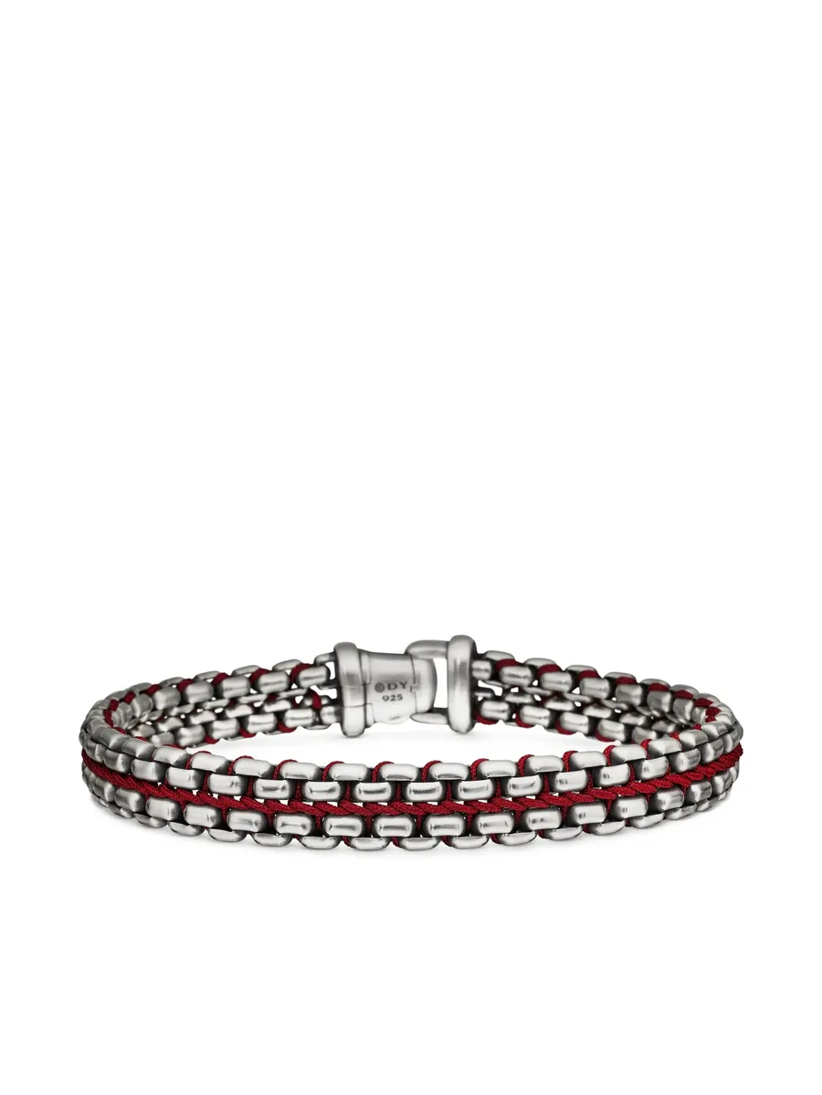 серебряный браслет Woven Box Chain (12 мм) 9