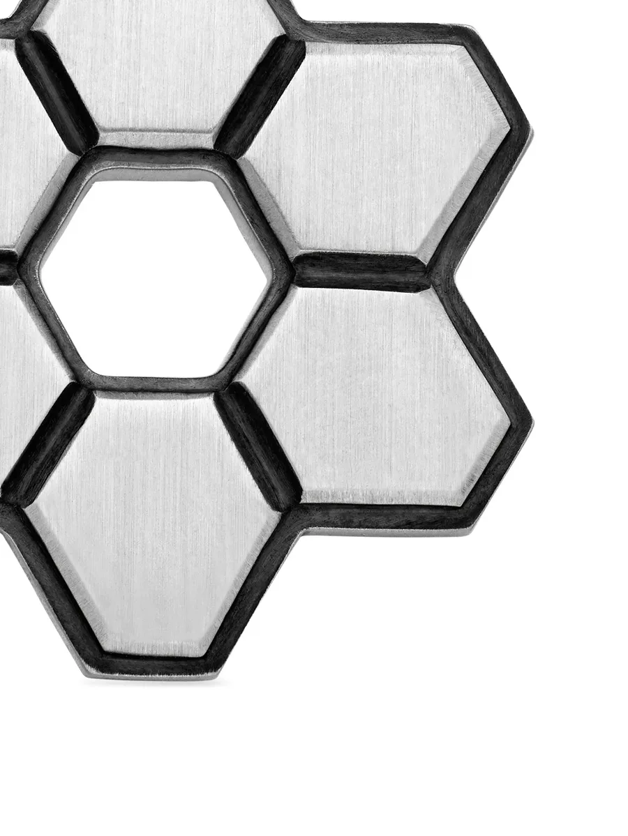серебряная подвеска Deco Star of David с бриллиантами (24 мм) 14