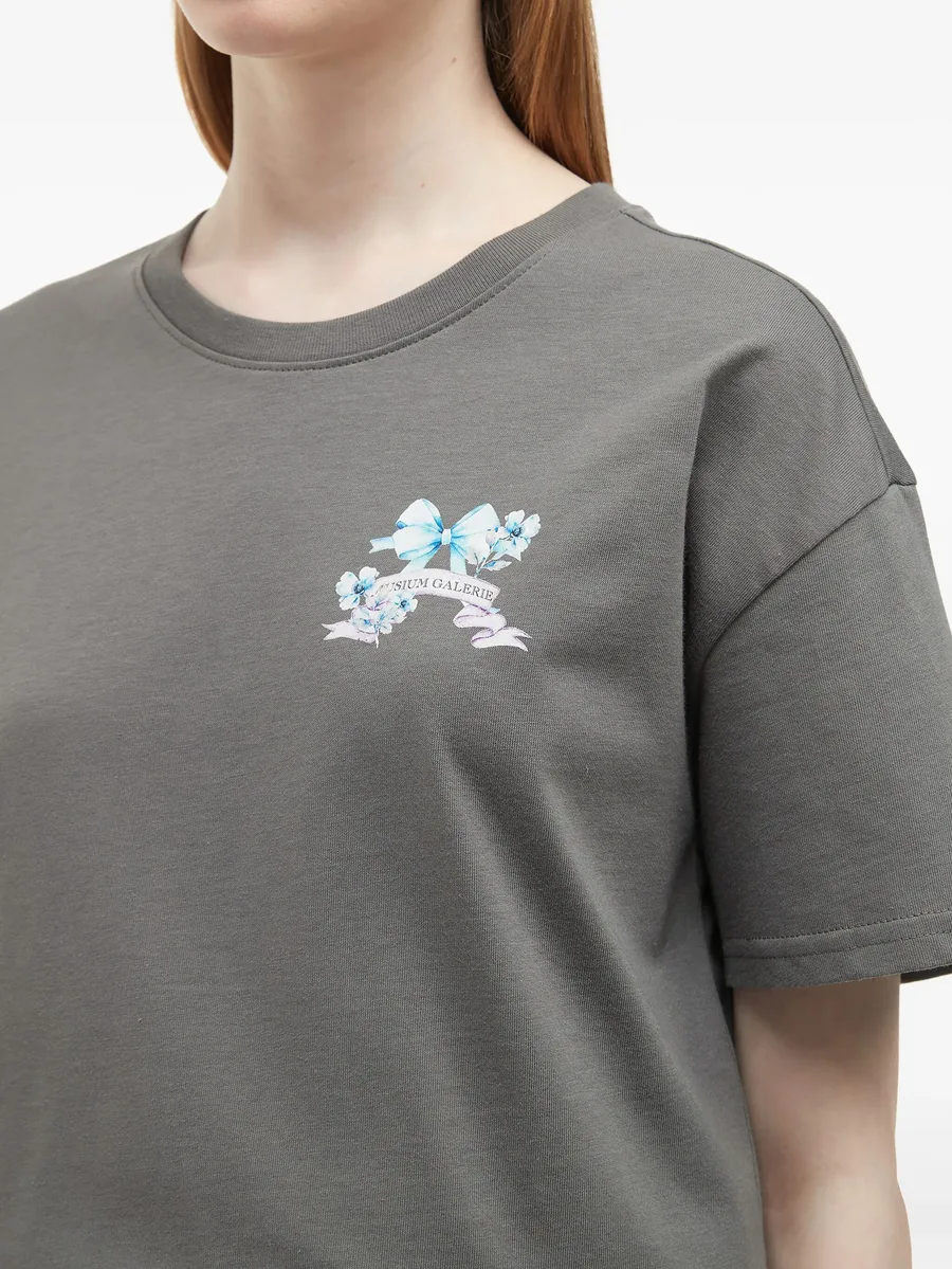 logo~print T-shirt 9