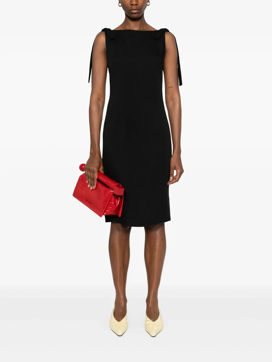 bow-detail midi dress 3