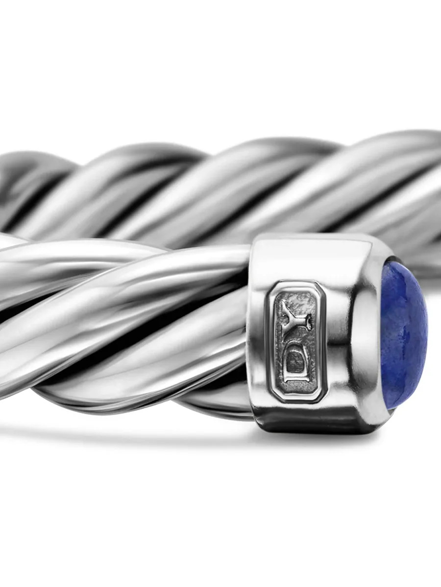 серебряный браслет Cable Cuff (6 мм) 14