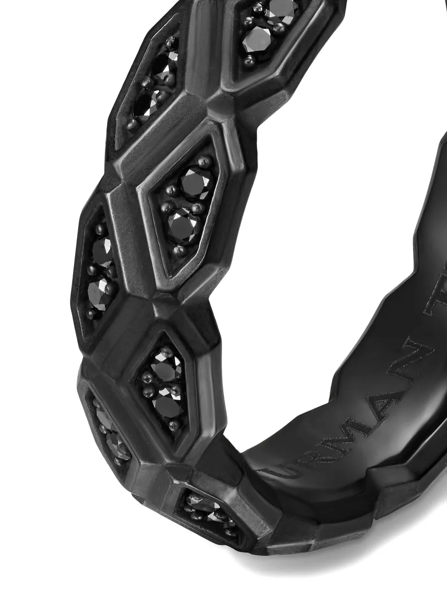 кольцо Hex с черными бриллиантами 9