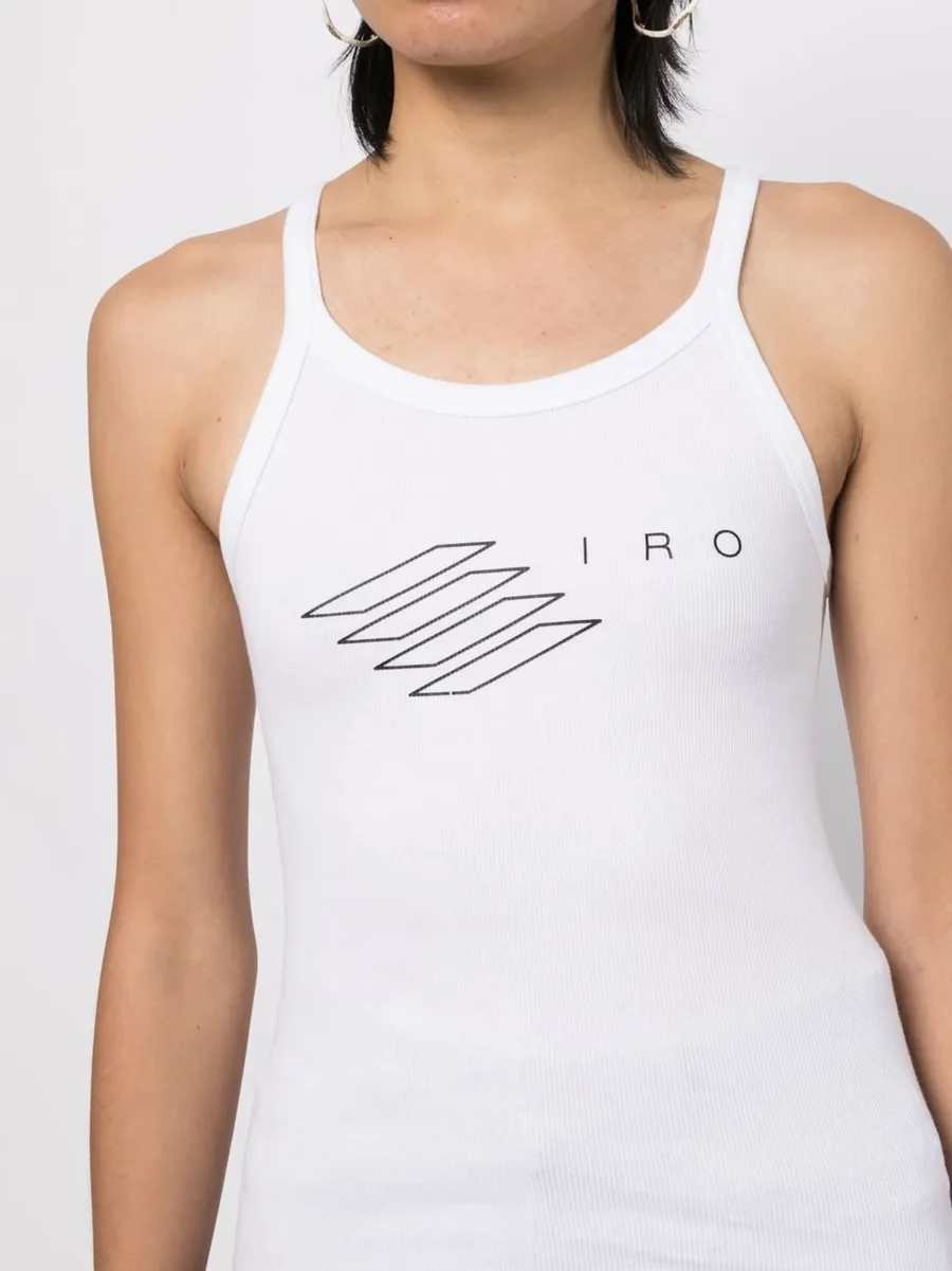 logo-print tank top 10