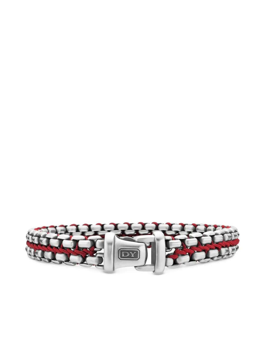 серебряный браслет Woven Box Chain (12 мм) 7