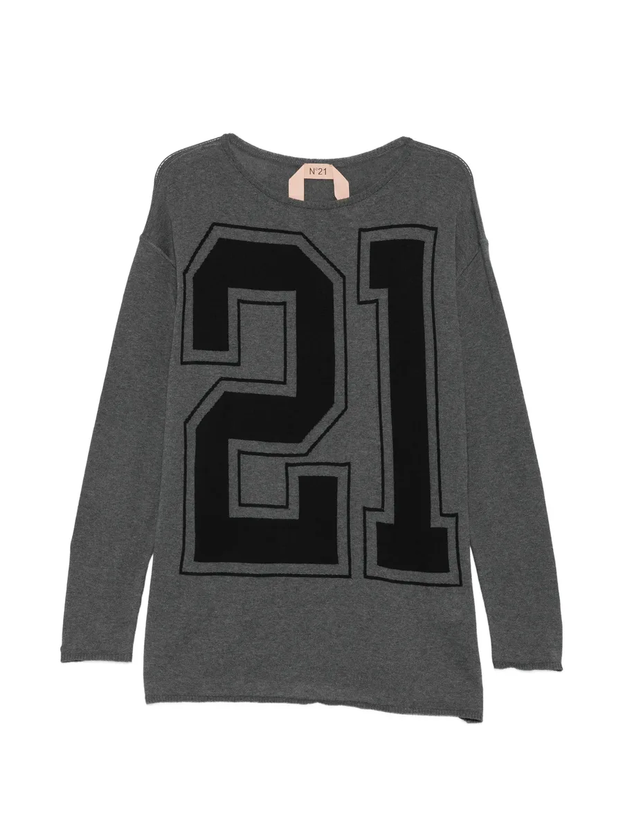 mini logo-print knitted dress 1