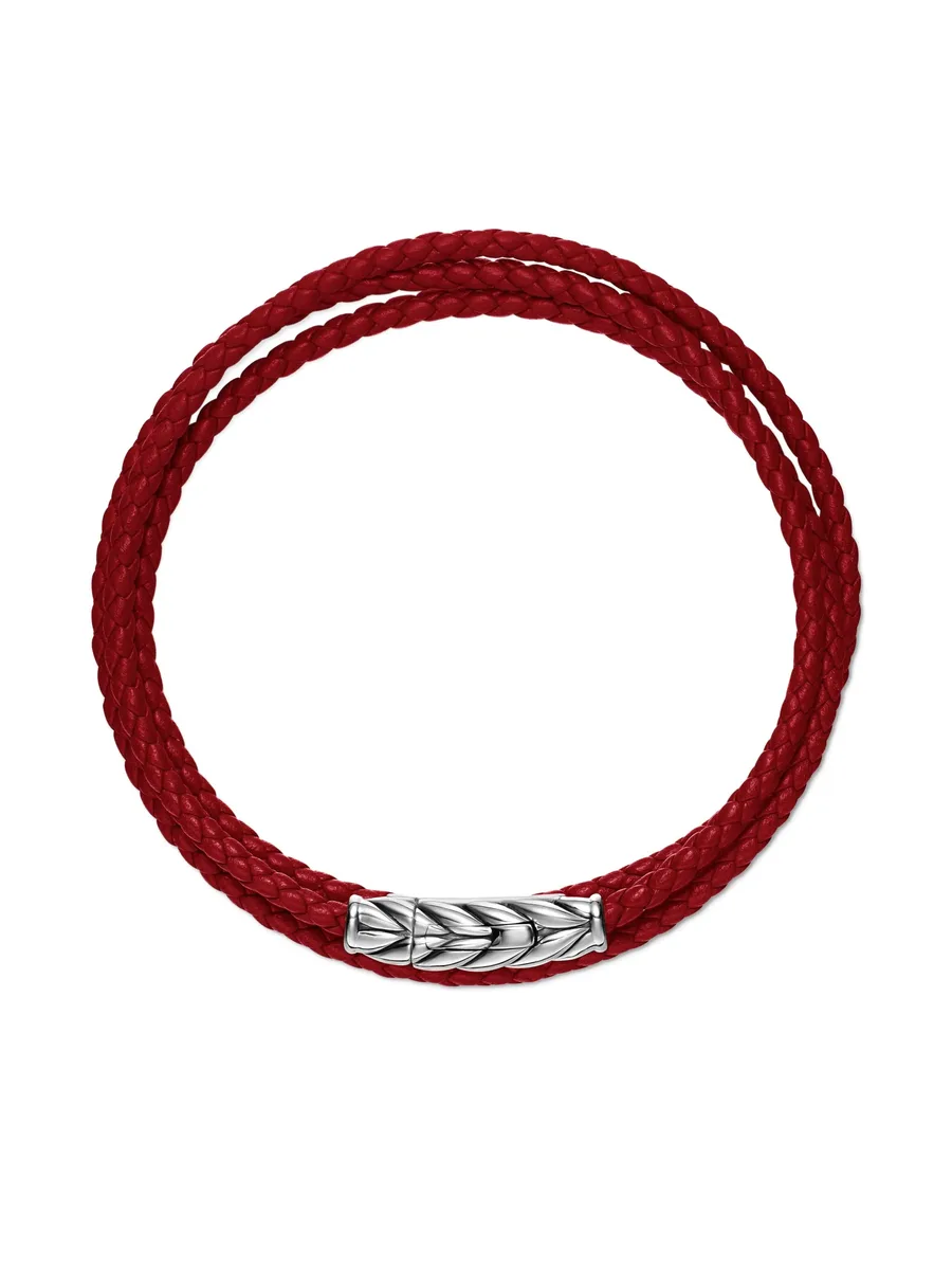серебряный браслет Chevron Triple 7