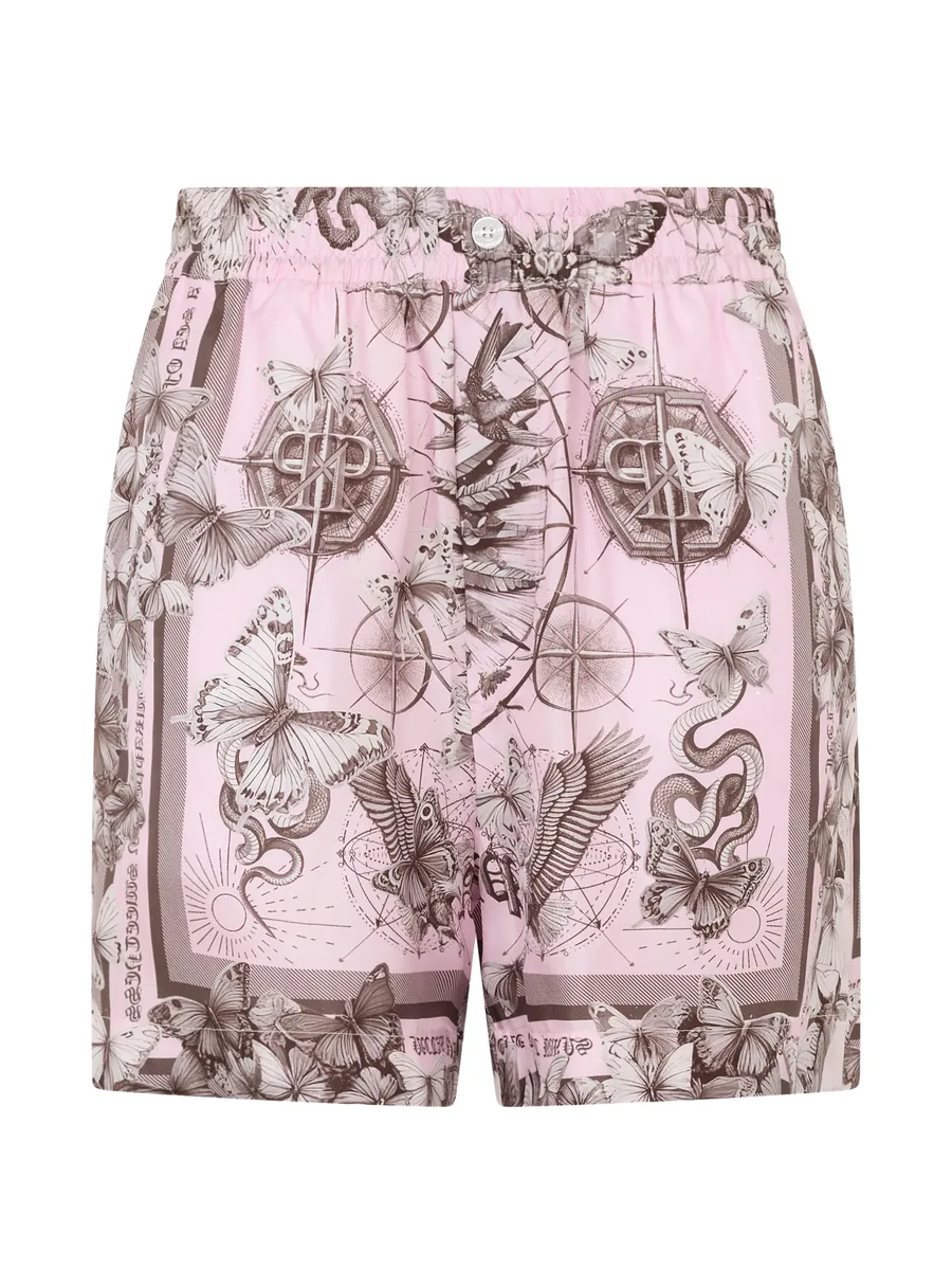butterfly-print shorts 1