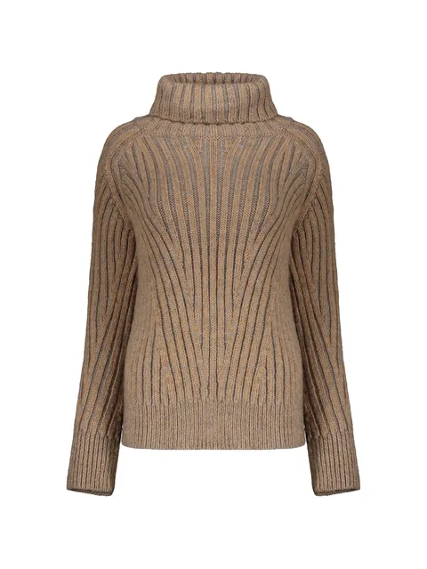 Misty ribbed roll-neck sweater