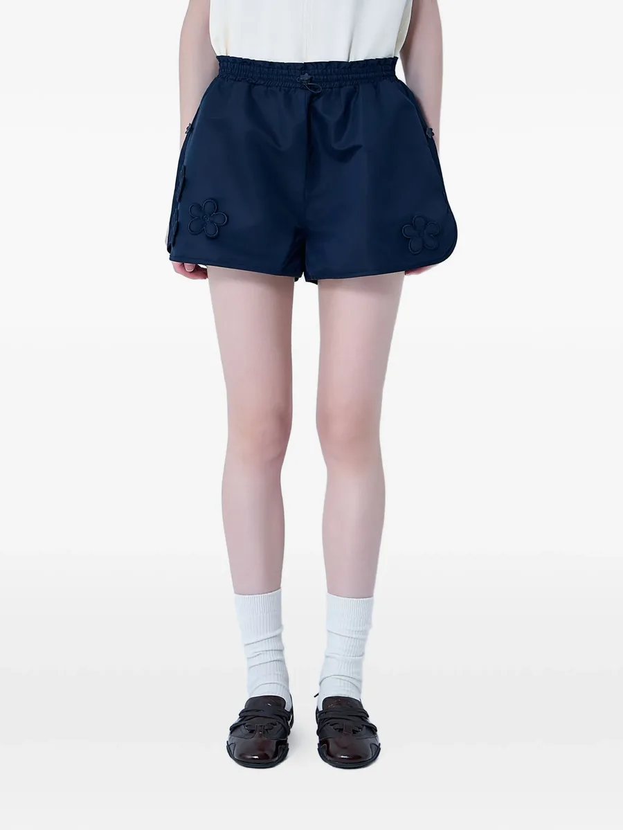 floral-embroidery shorts 1