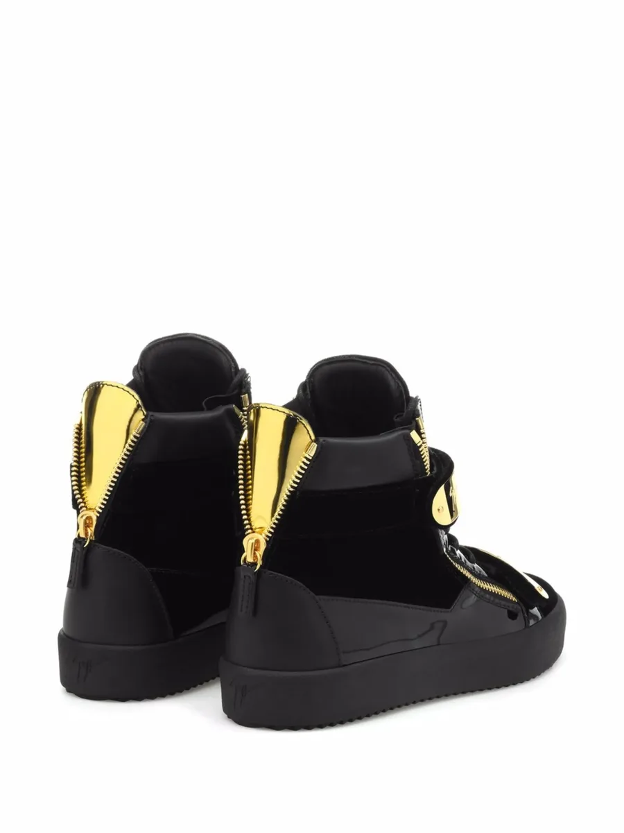Coby velvet double-straps mid-top sneakers 6