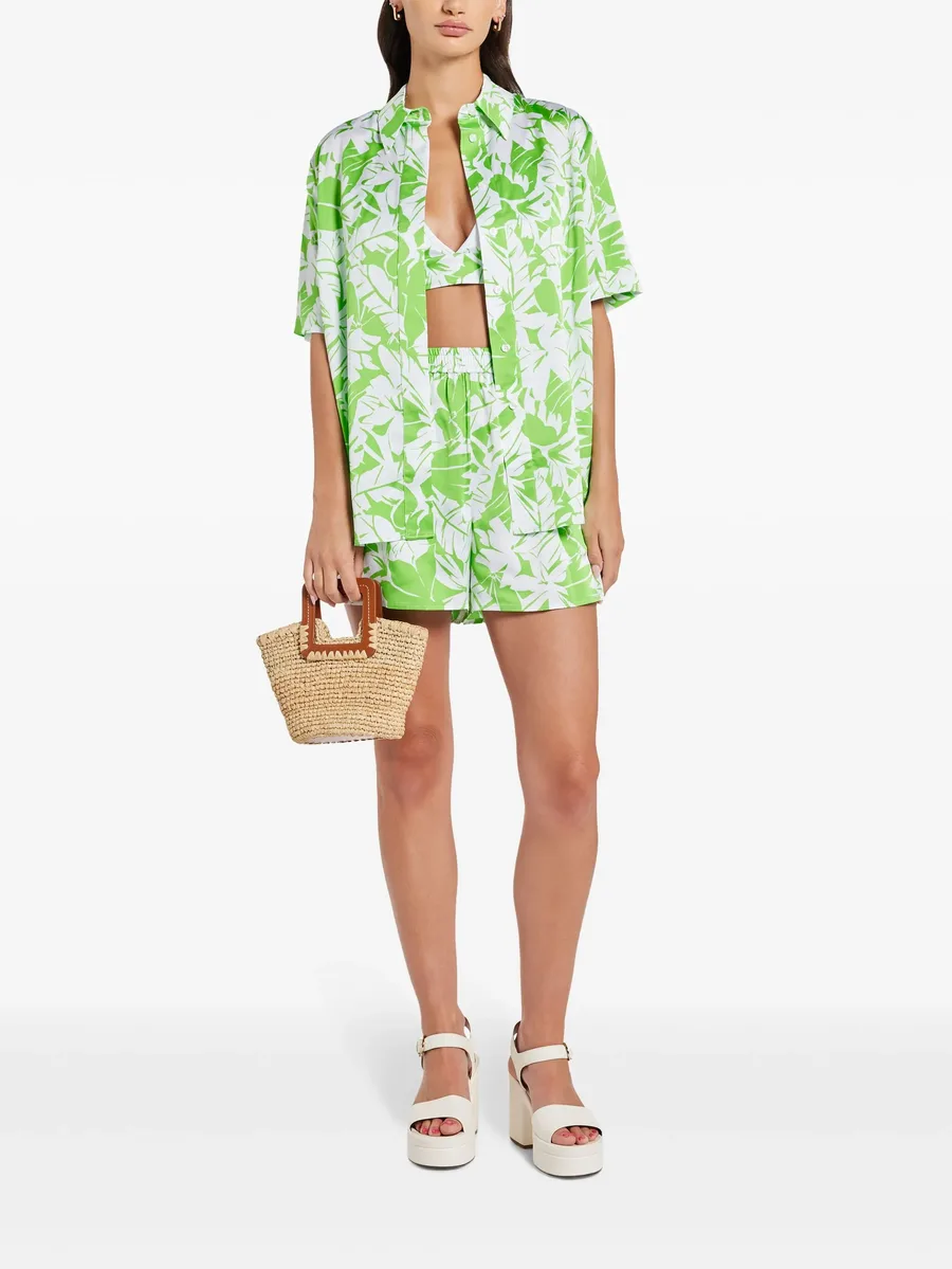 Palm elasticated-waist shorts 3