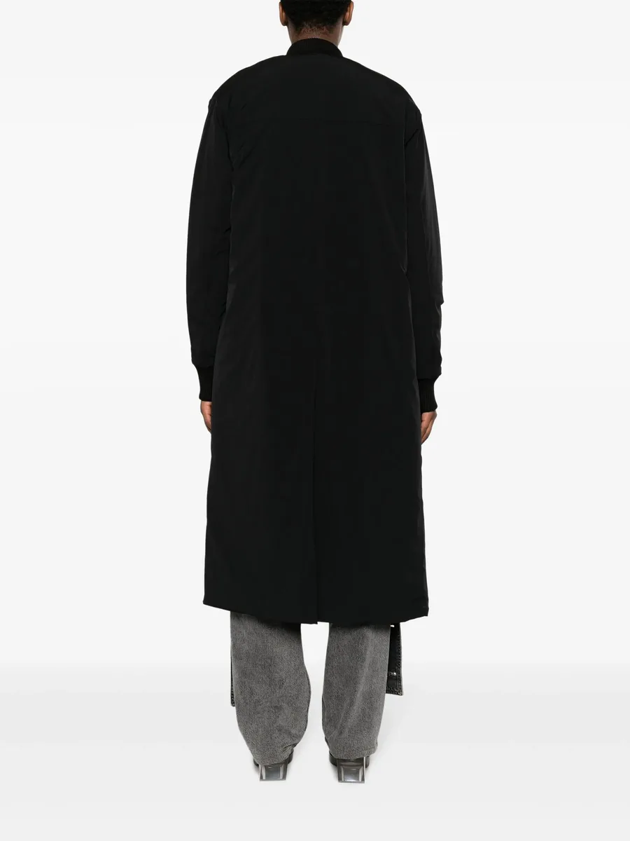 rear-slit single-breasted padded coat 7