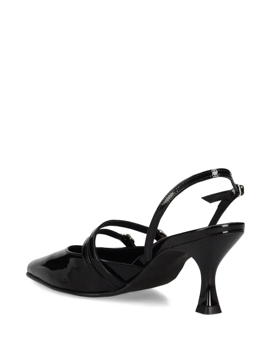 75mm patent-leather slingback pumps 9