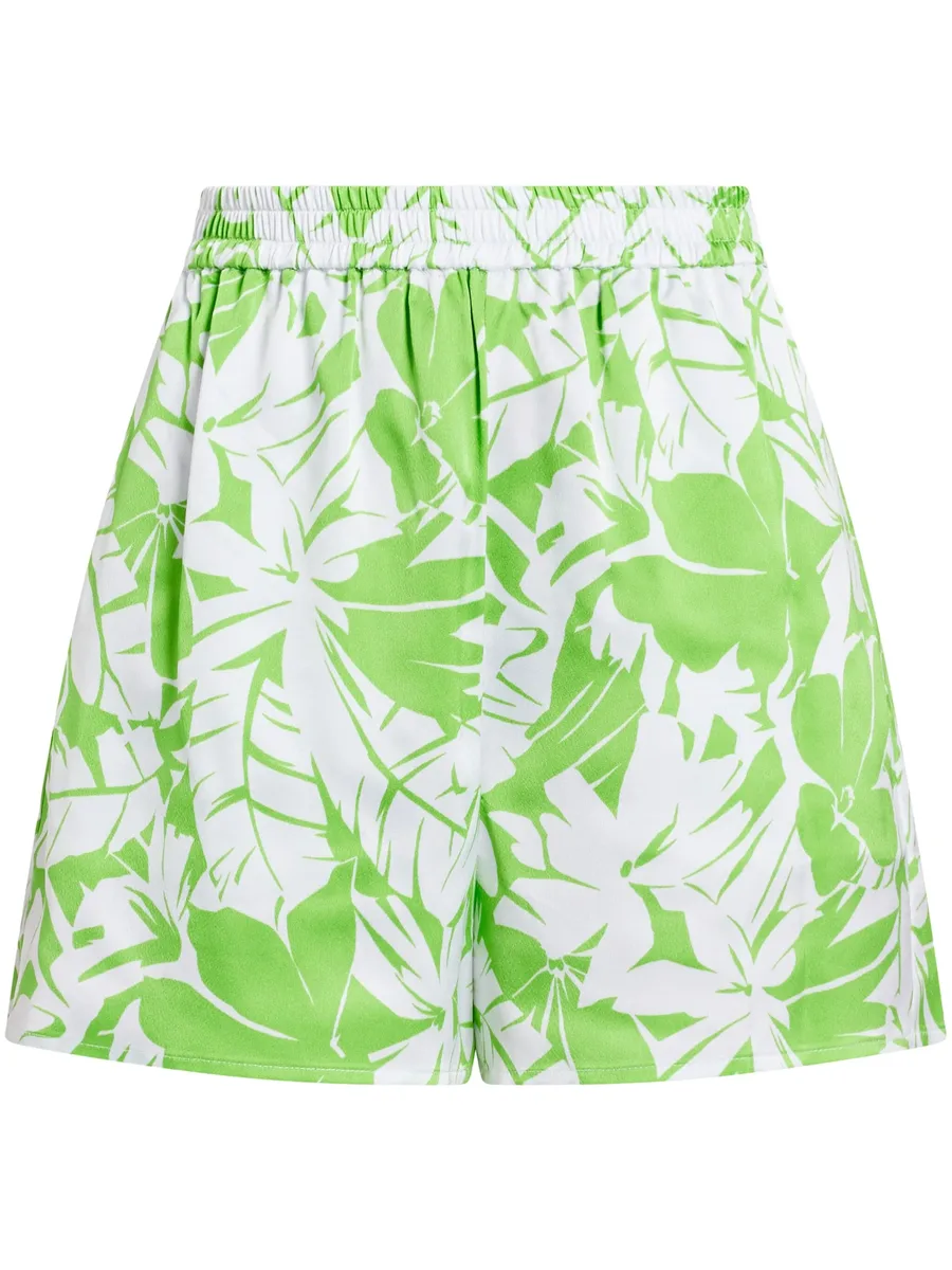 Palm elasticated-waist shorts 1