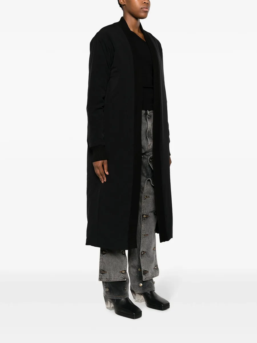 rear-slit single-breasted padded coat 6