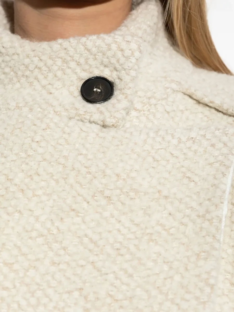 asymmetric-closure wool-blend oversized coat 9
