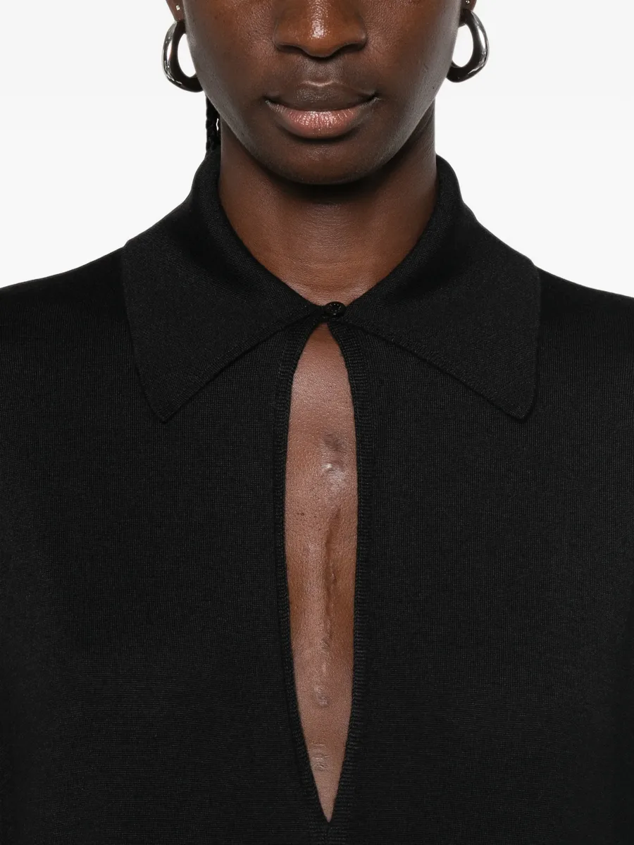 cut-out knitted kaftan 5