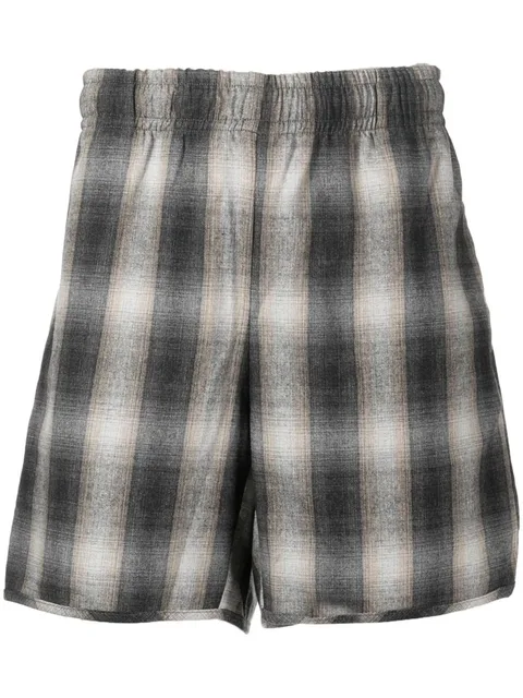 check pattern shorts