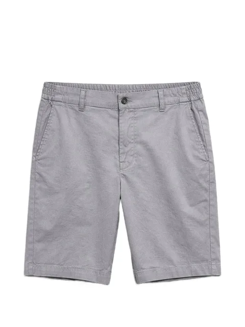 elasticated-waist shorts