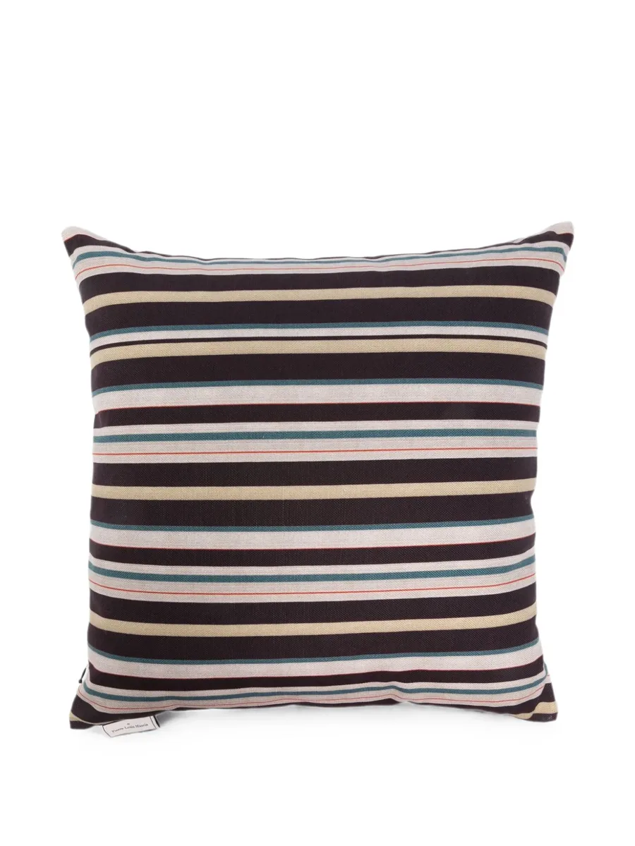 Primula striped zip-fastening cushion 1
