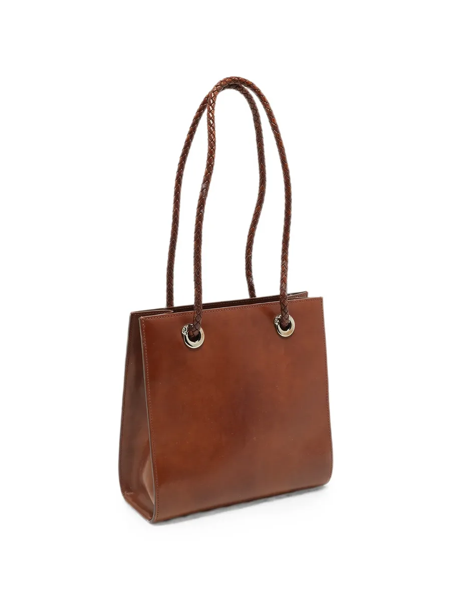 Panthère braided handle tote bag 4