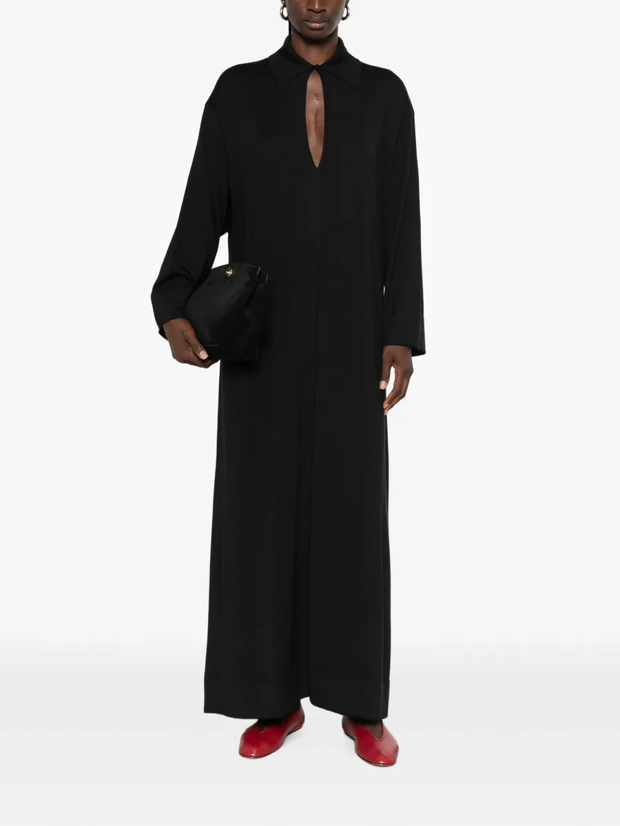 cut-out knitted kaftan 2